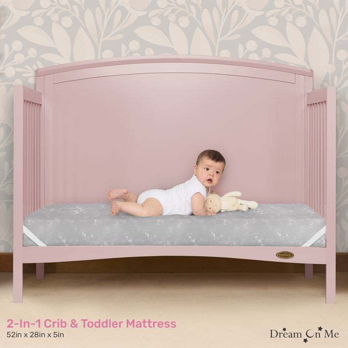 Dream On Me Snooze Crib & Toddler Mattress