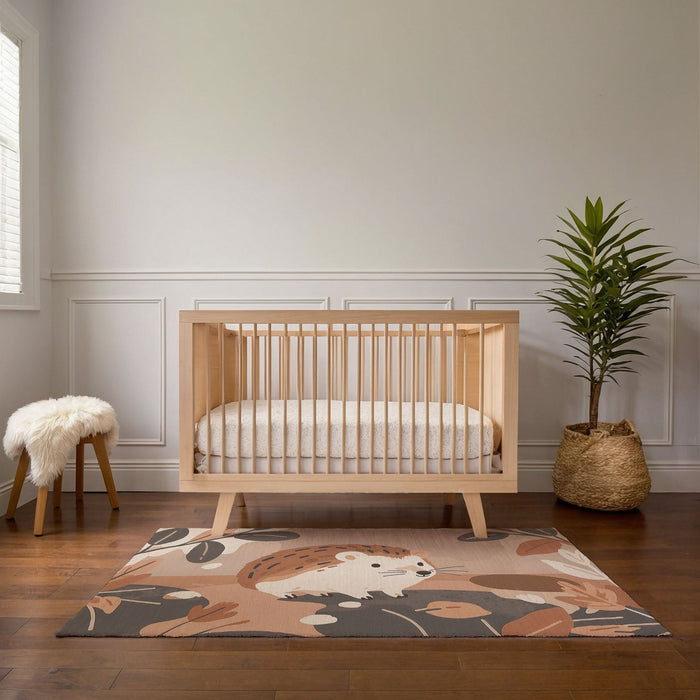 TeepeeJoy Kids and Nursery Hedgehog Area Rug - Hedgy Hideaway