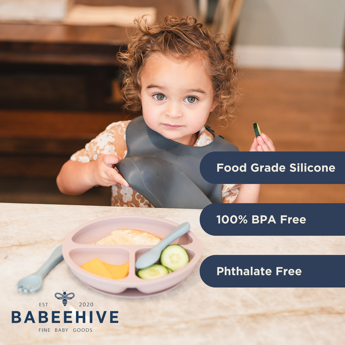 Babeehive Goods Sage Silicone Suction Plate