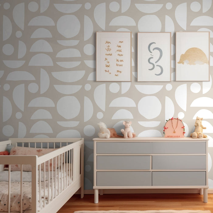 TeepeeJoy Boho Theme Nursery Wallpaper - Geometric Tranquility