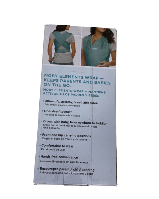 Moby Elements Baby Wrap Carrier, Hydro (Open Box)