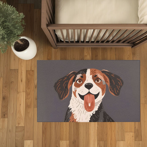 TeepeeJoy Dog Rug for Kids and Nursery Rooms - Doggy Delight