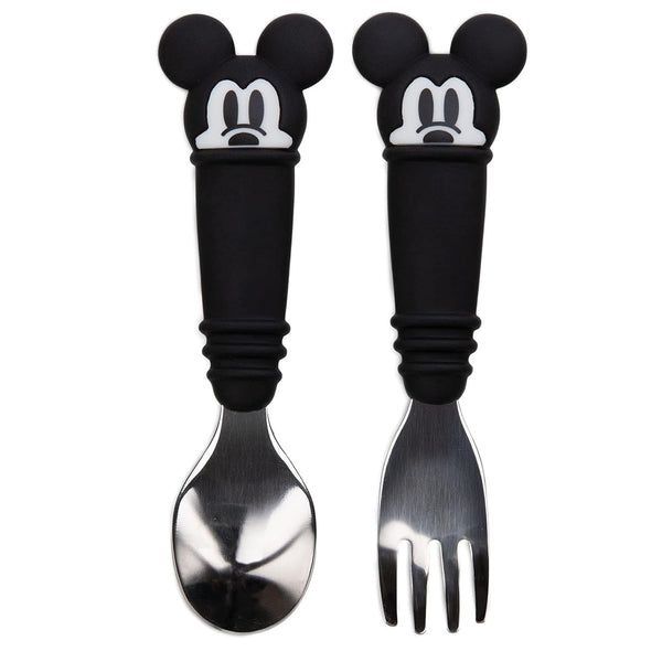 Disney Silicone Spoon and Fork: Mickey Mouse