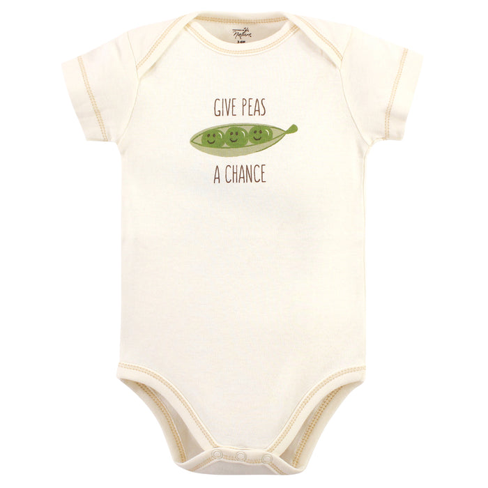 Touched by Nature Organic Cotton Bodysuits 5-Pack, Corn