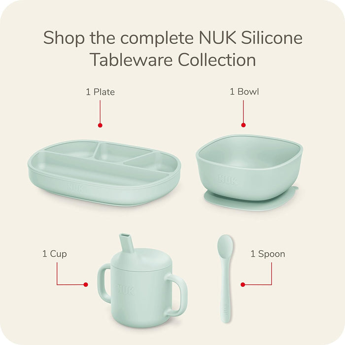 NUK Silicone Baby Suction Plates Pack of 2