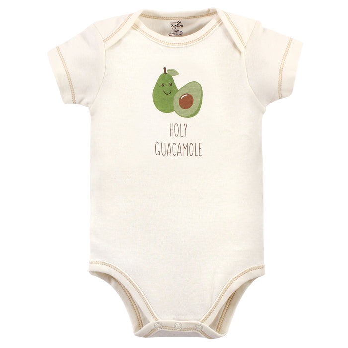 Touched by Nature Organic Cotton Bodysuits 5-pack, Taco