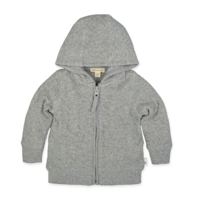 Burts Bees Baby Quilted Jacket in Grey