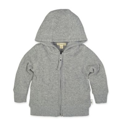 Burt's Bees Baby Quilted Jacket in Grey