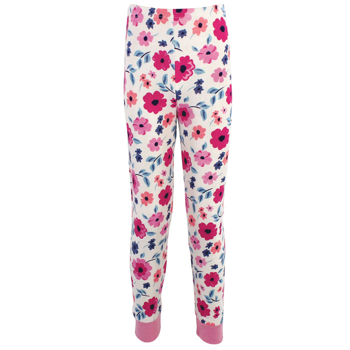 Touched by Nature Baby Girl Organic Cotton Tight-Fit Pajama Set, Garden Floral