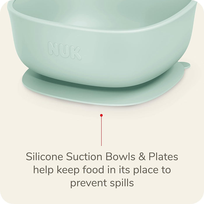 NUK Silicone Baby Suction Plates Pack of 2
