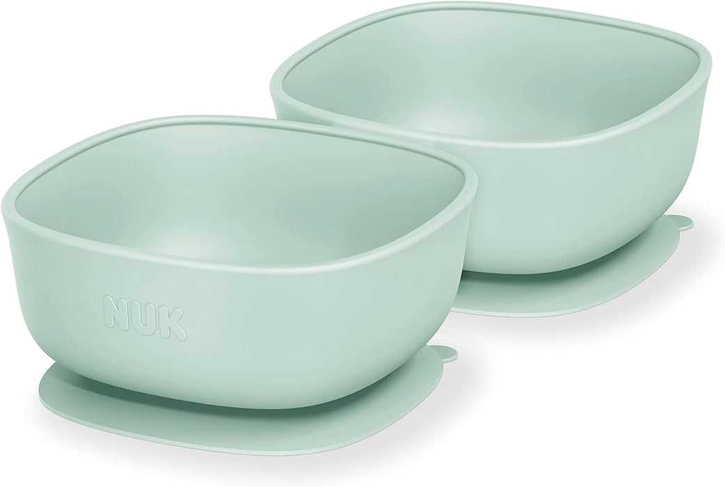 NUK Silicone Baby Suction Bowls 2-Pack
