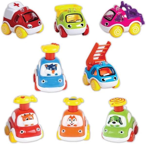 Edushape Mighty Mini Vehicles Set of 8 ( Styles may vary )