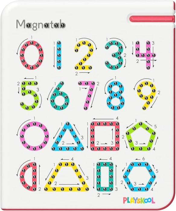 Playskool MAGNATAB - NUMBERS & SHAPES Magnetic Board Toy