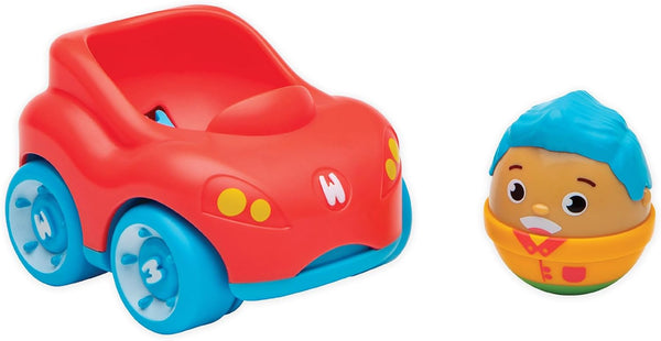 Playskool Weebles My Speedy Car - Weeble Wobble Preschool Toy for Toddlers