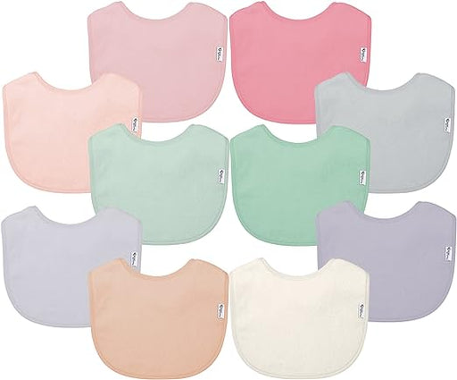 Green Sprouts Stay-dry Everyday Bibs (10pk)-Set-3-12 mo