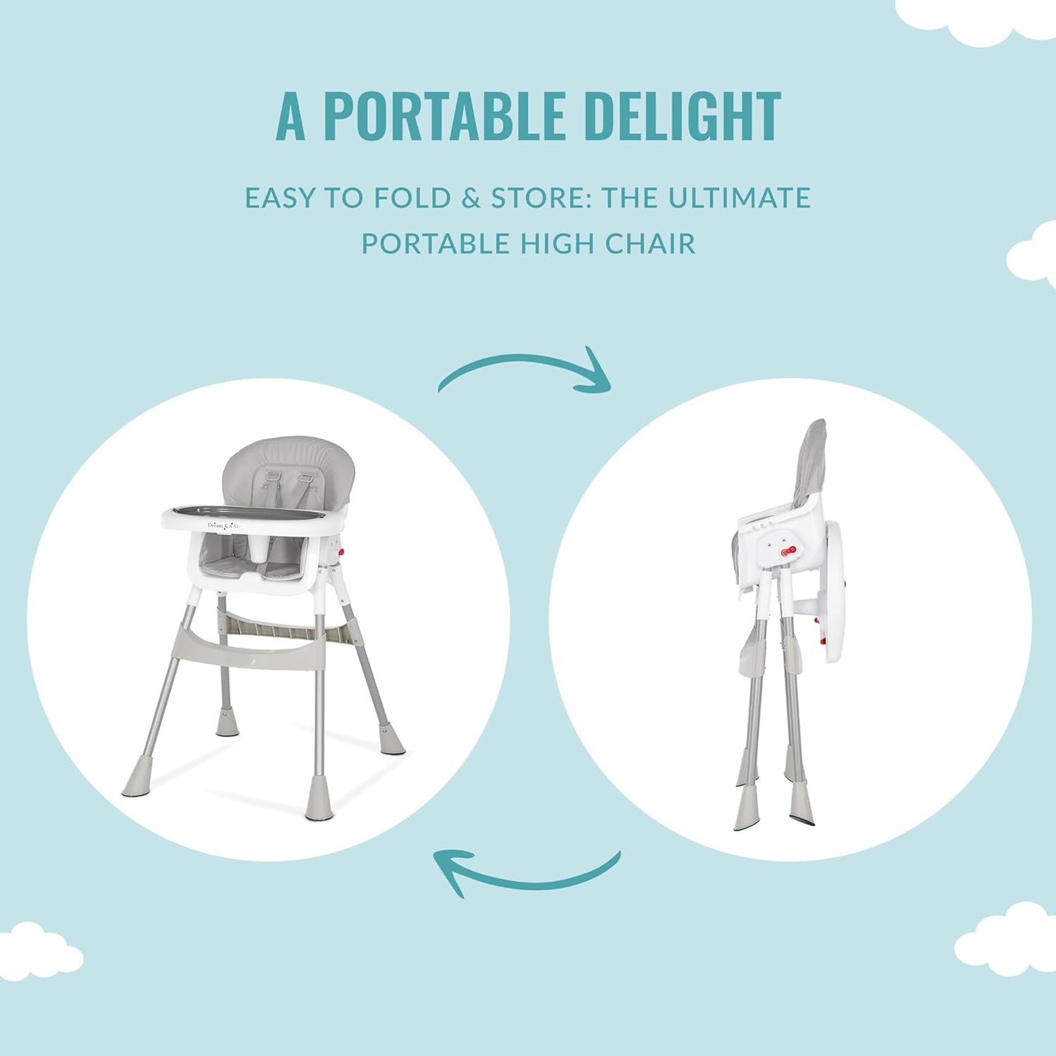 Dream On Me Portable 2-In-1 Table Talk High Chair — buybuy BABY