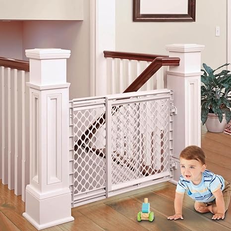 Toddleroo by North States Baby Gate for Stairs: Stairway Secure Gate