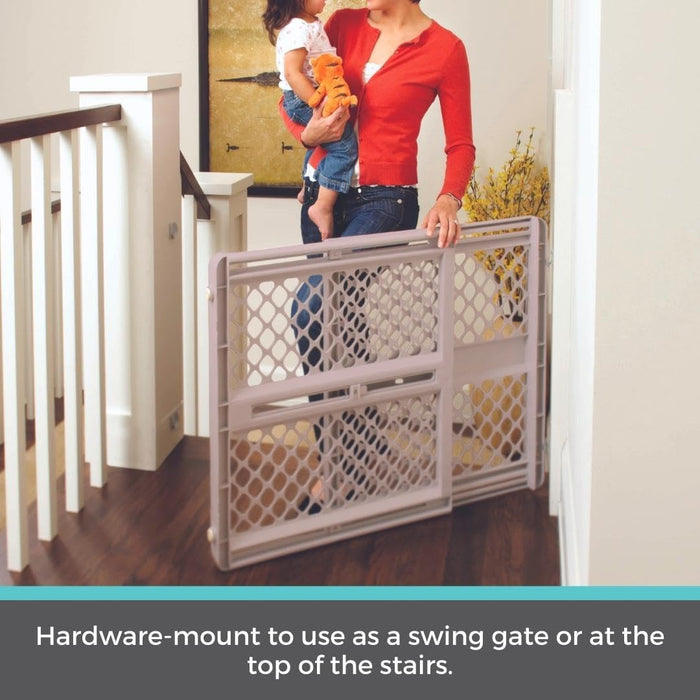 Toddleroo by North States Ergo Pressure or Hardware Mount Plastic Gate
