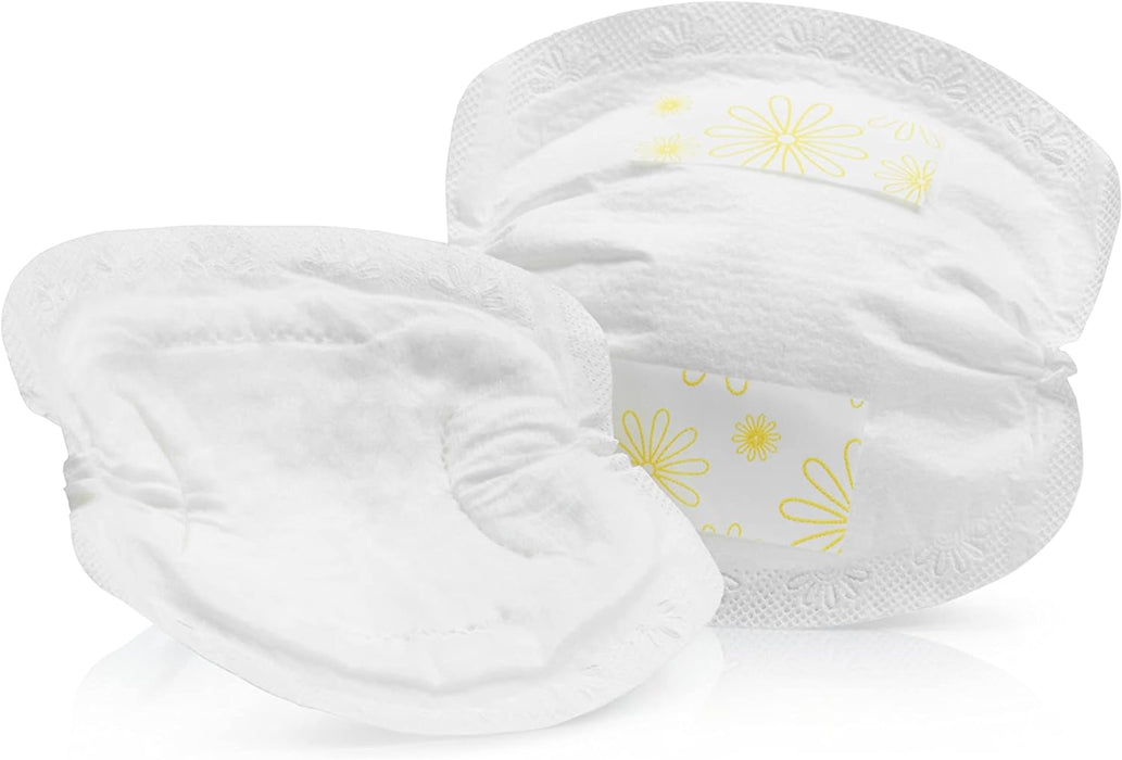 Medela Safe & Dry Washable Antimicrobial Nursing Pads, White, 101045307, 4  Count