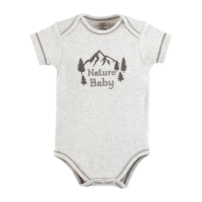 Touched by Nature Baby Organic Cotton Bodysuits, Planet Based