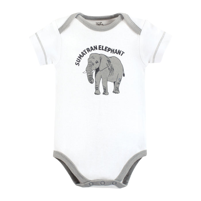 Touched by Nature Organic Cotton Bodysuits, Endangered Safari