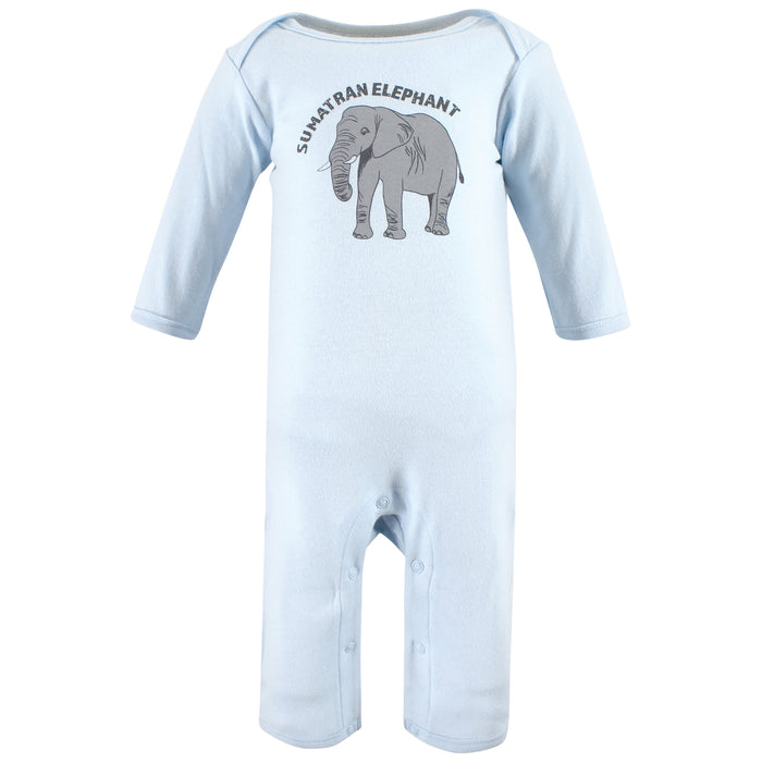 Touched by Nature Organic Cotton Coveralls, Endangered Elephant