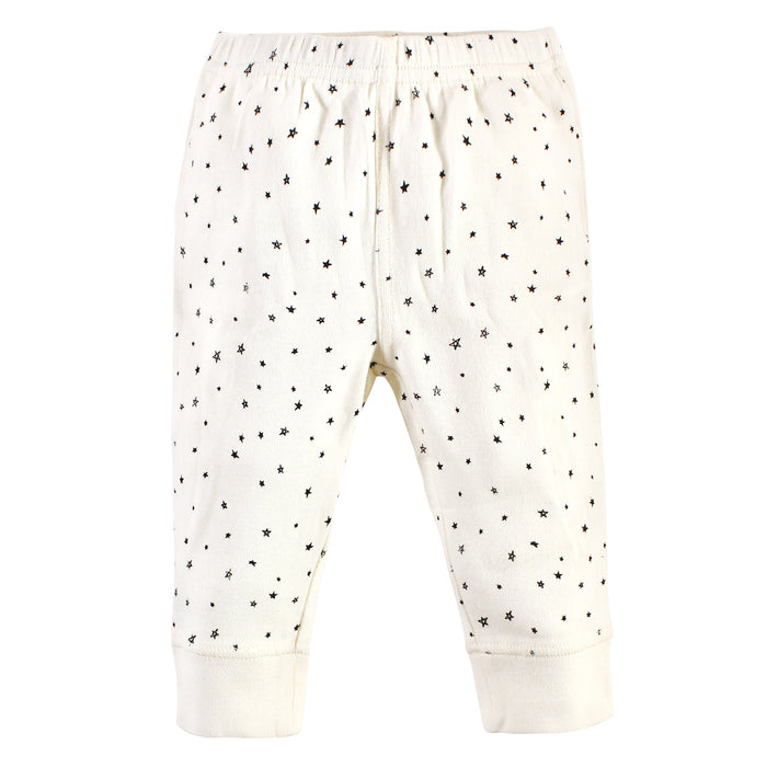 Touched by Nature Baby and Toddler Organic Cotton Pants 4 Pack, Star