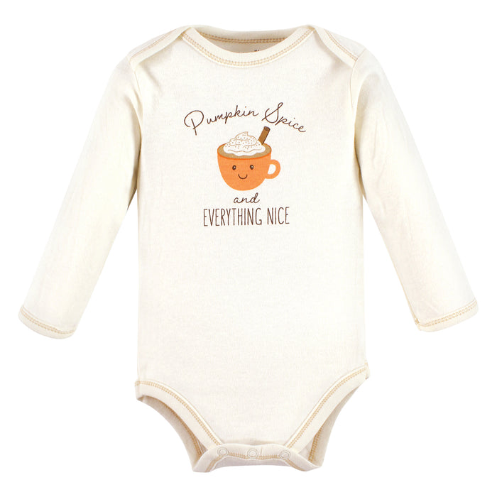 Touched by Nature Organic Cotton Long-Sleeve Bodysuits, Fall Food