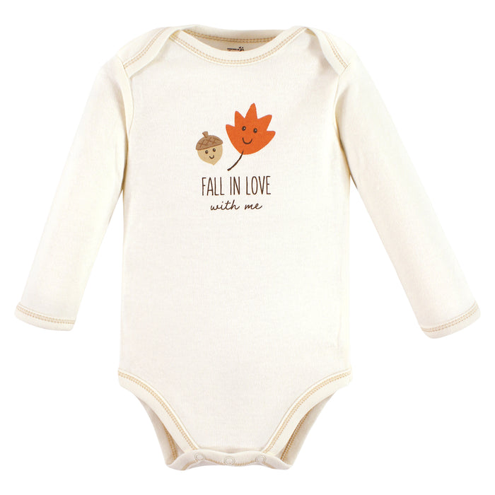 Touched by Nature Organic Cotton Long-Sleeve Bodysuits, Fall Food