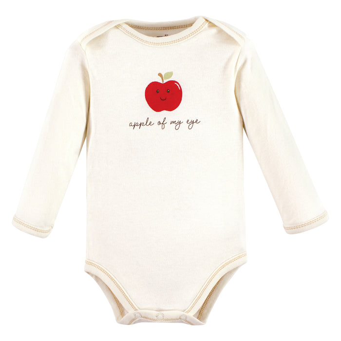 Touched by Nature Organic Cotton Long-Sleeve Bodysuits, Fall Food