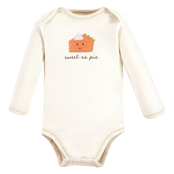 Touched by Nature Organic Cotton Long-Sleeve Bodysuits, Fall Food