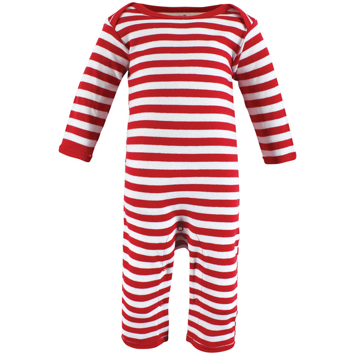 Touched by Nature Unisex Baby Organic Cotton Coveralls, Christmas Cookies
