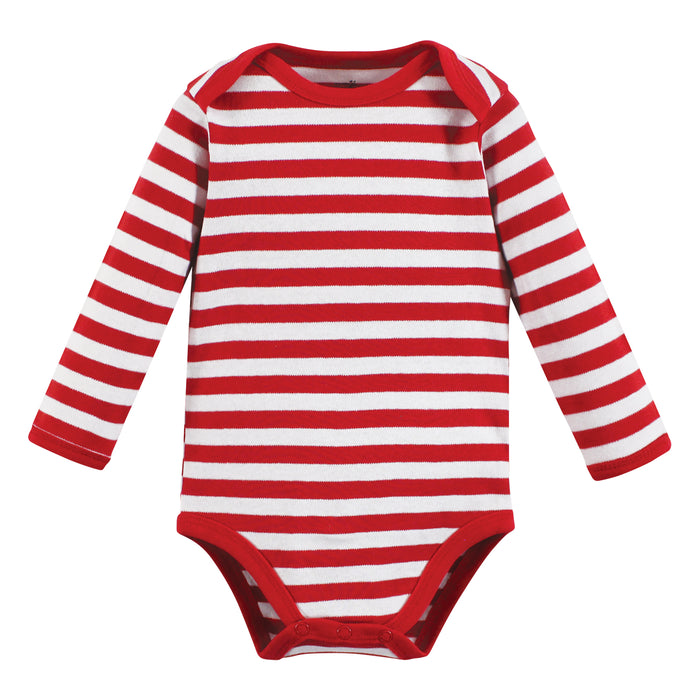 Touched by Nature Organic Cotton Long-Sleeve Bodysuits, Christmas Cookies