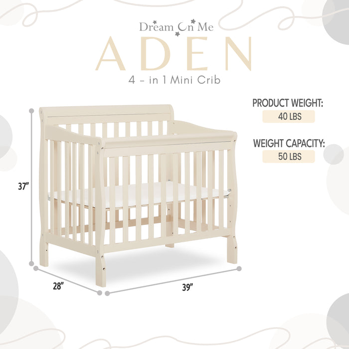 Dream On Me Aden Convertible 4 in 1 Mini Crib buybuy BABY