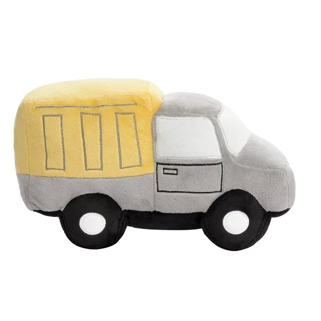 Bedtime Originals Construction Zone Plush Dump Truck Stuffed Toy - Gray/Yellow