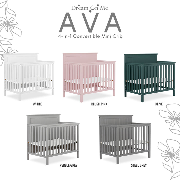 Dream On Me Ava 4 in 1 Convertible Mini Crib buybuy BABY