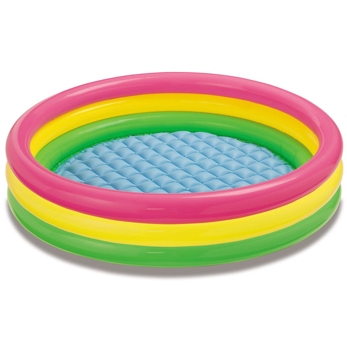 Intex 12' Above Ground Pool and Pump with 58" Inflatable Sunset Glow Kids Pool