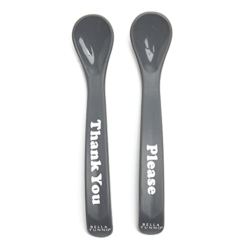 Bella Tunno Wonder Spoons - Soft Baby Spoon Set, Thank you, Please