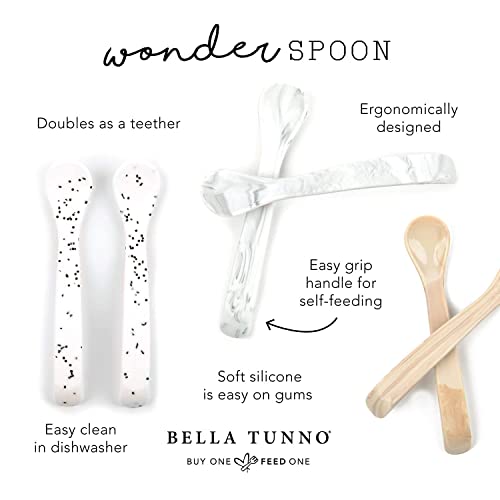 Bella Tunno Wonder Spoons - Soft Baby Spoon Set, Thank you, Please