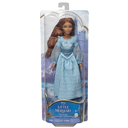 Disney The Little Mermaid Ariel Doll on Land in Signature Blue Dress