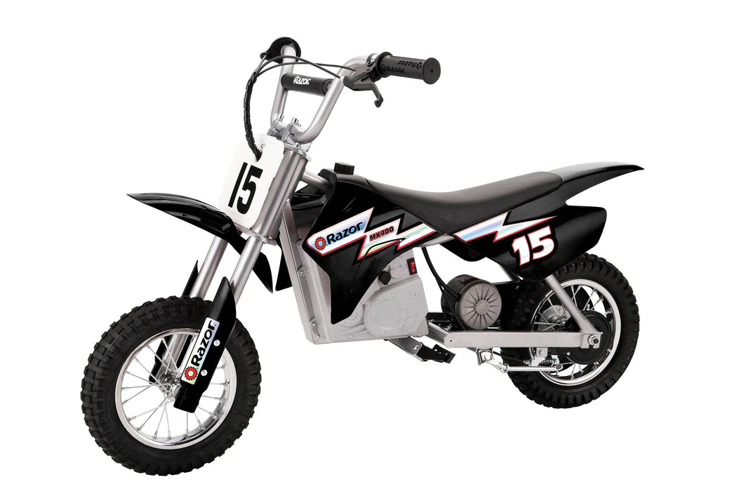 Razor MX400 Dirt Rocket 24V Electric Toy Motocross Motorcycle Dirt Bike, Black