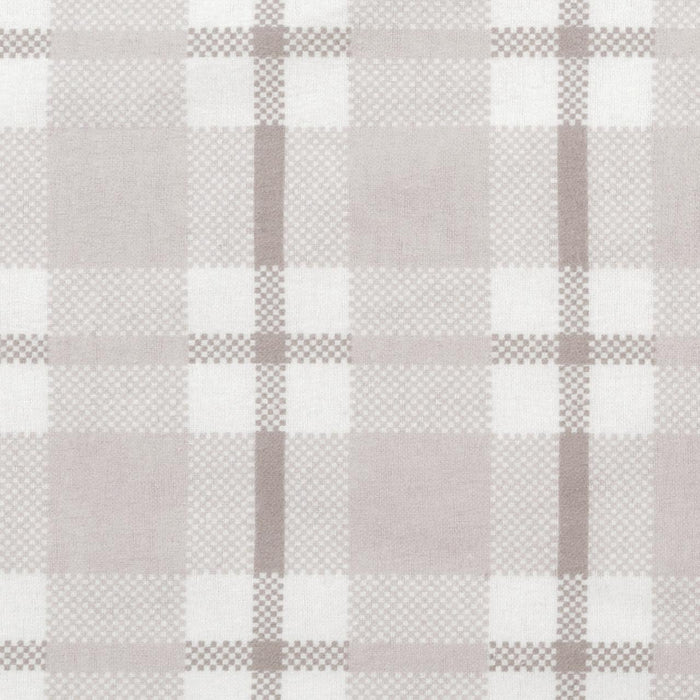Trend Lab Gray Plaid Deluxe Flannel Fitted Crib Sheet