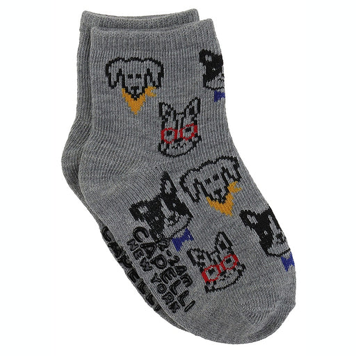 Capelli of New York Pups Recycled Crew Socks with Grippers