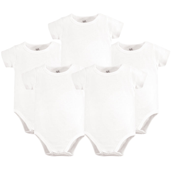 Touched by Nature Organic Cotton Bodysuits 5-pack, White