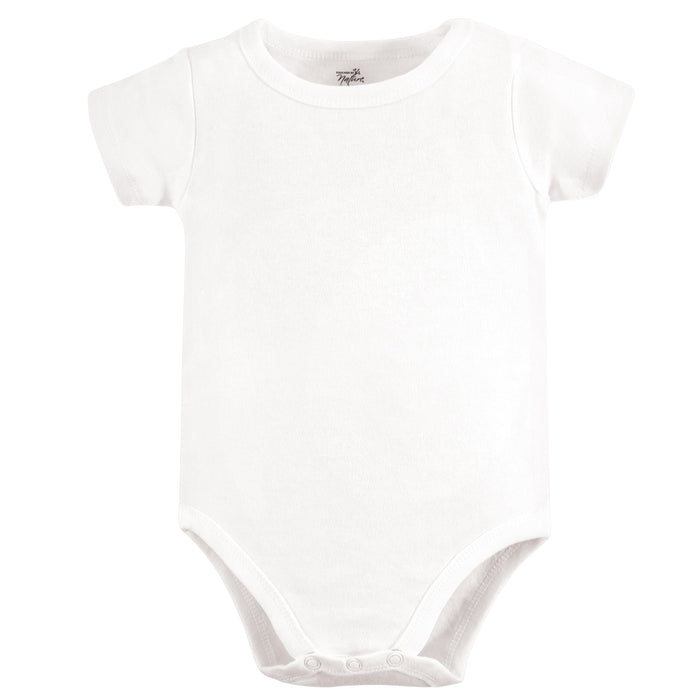 Touched by Nature Organic Cotton Bodysuits 5-pack, White