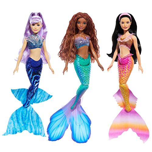 Disney The Little Mermaid Ariel and Sisters Doll Set with 3