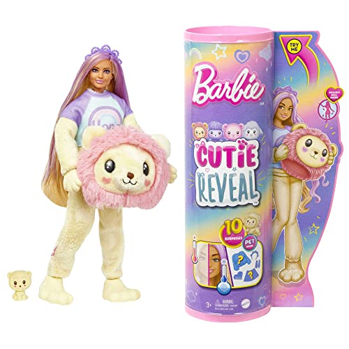 Barbie Cutie Reveal Cozy Cute Tees Series Lion Doll