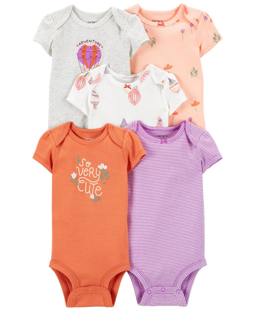 Carters Baby Girl 5-Pack Hot Air Balloon Bodysuits