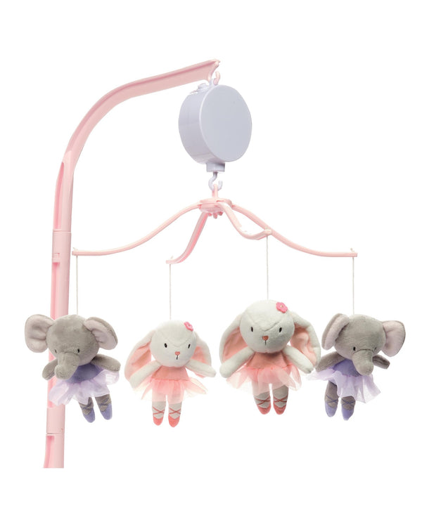 Bedtime Originals Tiny Dancer Ballet Animals Musical Baby Crib Mobile Soother Toy