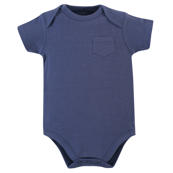Touched by Nature Organic Cotton Bodysuits 5-Pack, Blue Whale